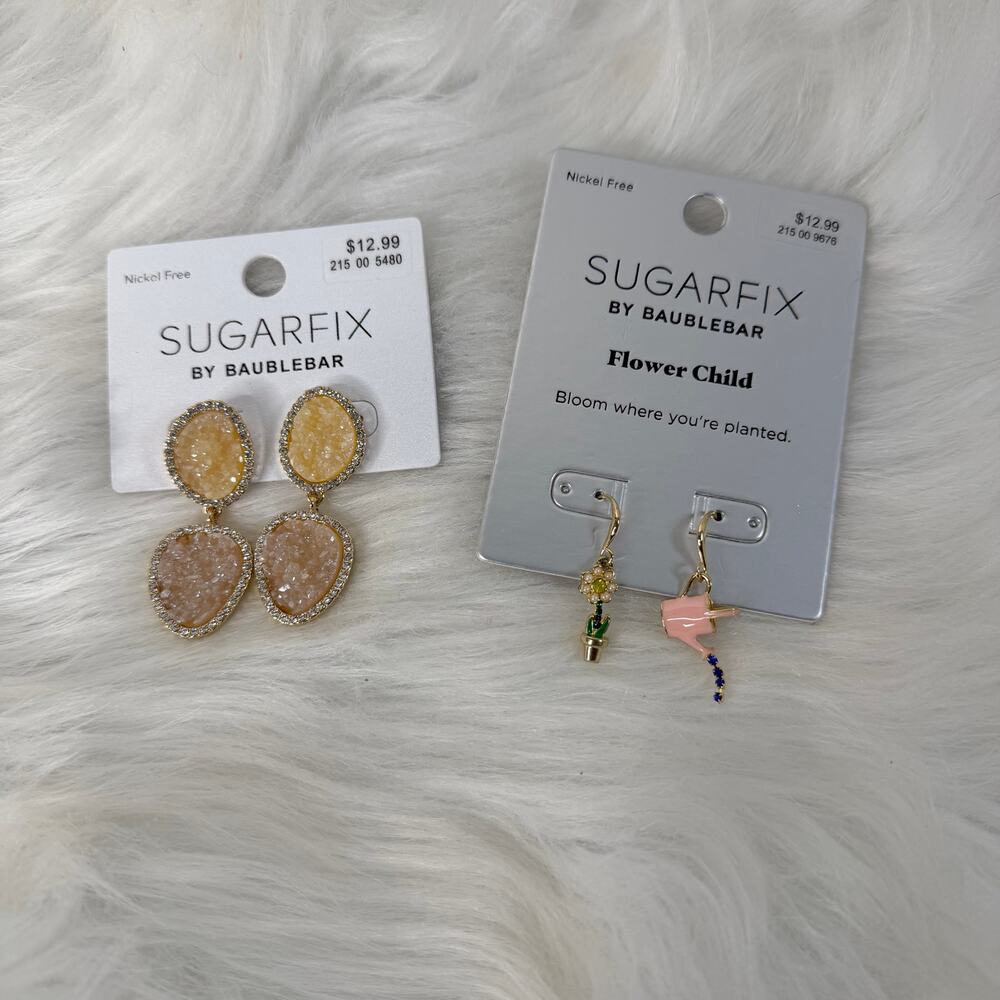 New Sugarfix Earrings 2 Sets